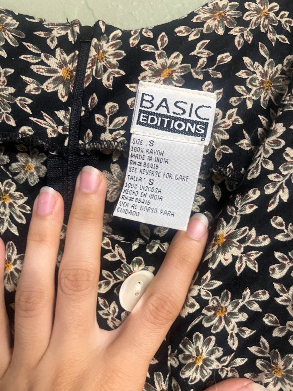 Black floral jumper - Picture 5 of 6